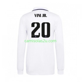 Camisolas de futebol Real Madrid Vinicius Junior 20 Equipamento Principal 2022/23 Manga Comprida
